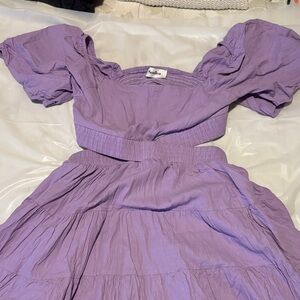 Chic Lavender Backless Dress